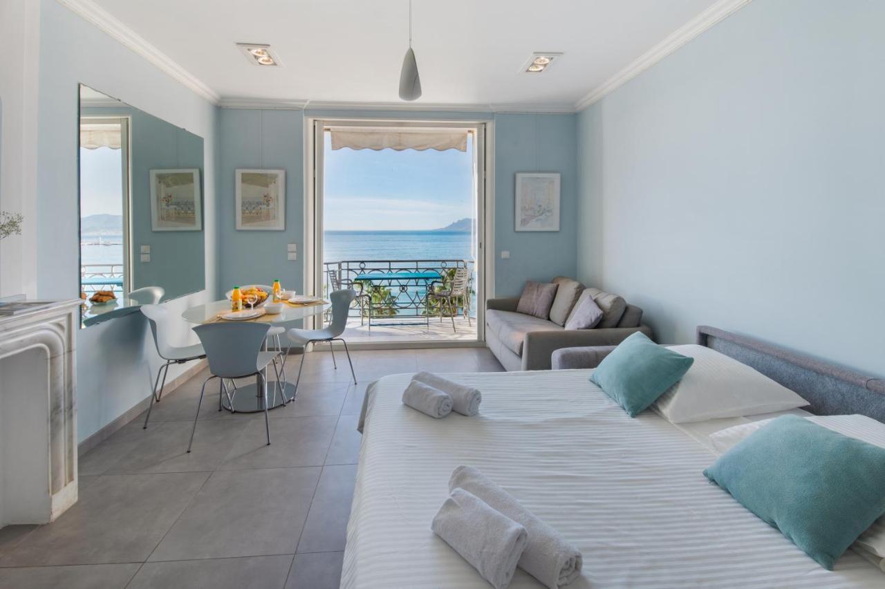 Palais Miramar - Suite Blue Room - Vue Mer -Croisette Emplacement Unique - 20M Plage - Wifi - Clim Канны Экстерьер фото