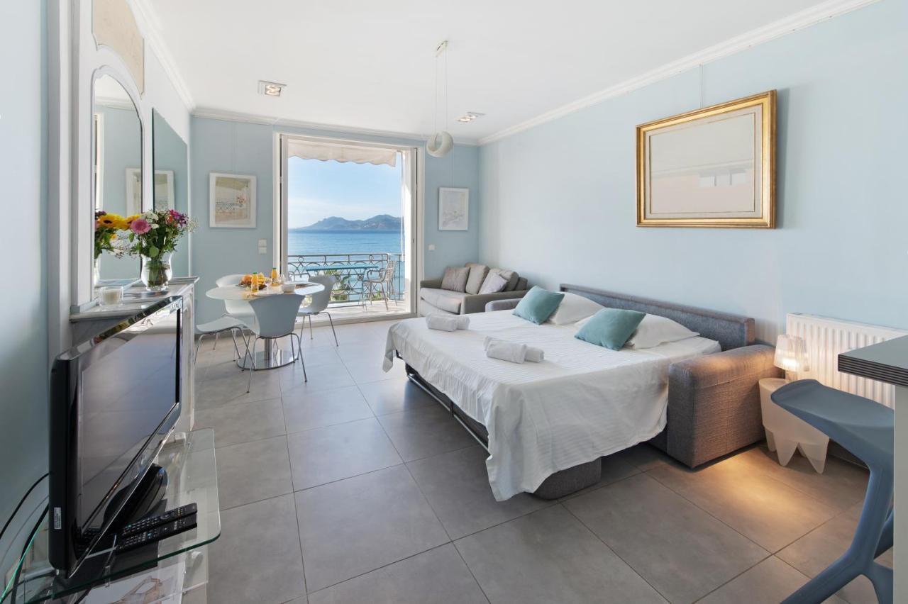 Palais Miramar - Suite Blue Room - Vue Mer -Croisette Emplacement Unique - 20M Plage - Wifi - Clim Канны Экстерьер фото
